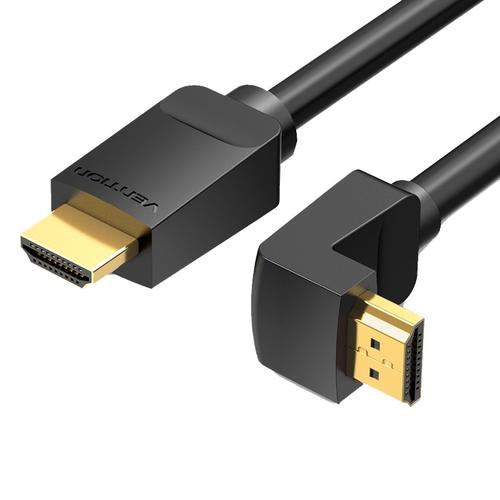 Cablu HDMI unghi drept, 270 grade, 2 m, Vention 1 Cablu HDMI unghi drept, 270 grade, 2 m, Vention