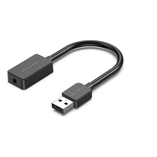 Placa de sunet Vention CDZB0, Jack 3.5 mm la USB, 0.15 m (Negru) 1 Placa de sunet Vention CDZB0, Jack 3.5 mm la USB, 0.15 m (Negru)