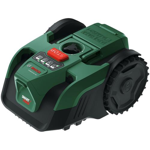 Robot de tuns gazon/iarba fara fir perimetral Bosch VISIMOW18V-100, 18 V, latime de taiere 16 cm, inaltime de taiere 20 - 60 mm, senzori ultrasonici, motor brushless, include: acumulator PBA 18V 4.0 Ah + incarcator 1 Robot de tuns gazon/iarba fara fir perimetral Bosch VISIMOW18V-100, 18 V, latime de taiere 16 cm, inaltime de taiere 20 - 60 mm, senzori ultrasonici, motor brushless, include: acumulator PBA 18V 4.0 Ah + incarcator