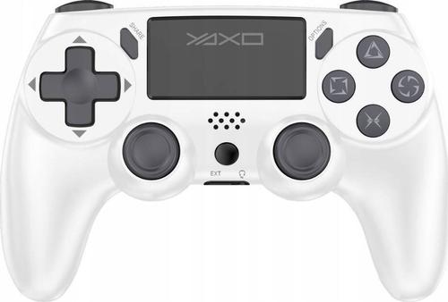 Controller Wireless YAXO Viper Strike YAX-GA-GC-002, 17 butoane, Bluetooth, pentru PC, PS3, PS4 (Alb)