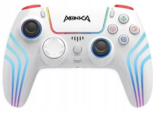 Controller Wireless MONKA CONTRA GT-96, Bluetooth, Multi-Platforma PS4 / PS3 / PC / Switch / Android / iOS13 sau mai mult, Feedback imersiv, Efect Hall, Jack 3.5mmm (Alb) 1 Controller Wireless MONKA CONTRA GT-96, Bluetooth, Multi-Platforma PS4 / PS3 / PC / Switch / Android / iOS13 sau mai mult, Feedback imersiv, Efect Hall, Jack 3.5mmm (Alb)