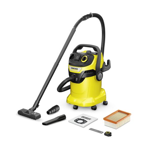 Aspirator umed/uscat Karcher WD 5 Control P 25/5/22, 1200 W, Recipient 25 l, Cablu 5m (Galben) 1 Aspirator umed/uscat Karcher WD 5 Control P 25/5/22, 1200 W, Recipient 25 l, Cablu 5m (Galben)