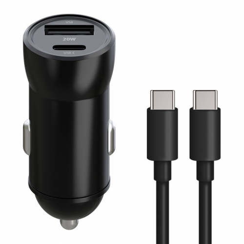 Incarcator Auto Cu Cablu USB-C MaXlife MXCC-04, 20W, 3A, 1 x USB-A - 1 x USB-C (Negru) 1 Incarcator Auto Cu Cablu USB-C MaXlife MXCC-04, 20W, 3A, 1 x USB-A - 1 x USB-C (Negru)