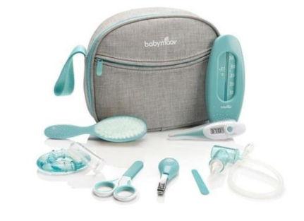 Set pentru ingrijire Babymoov Aqua, 9 Piese (Alb/Albastru) 1 Set pentru ingrijire Babymoov Aqua, 9 Piese (Alb/Albastru)