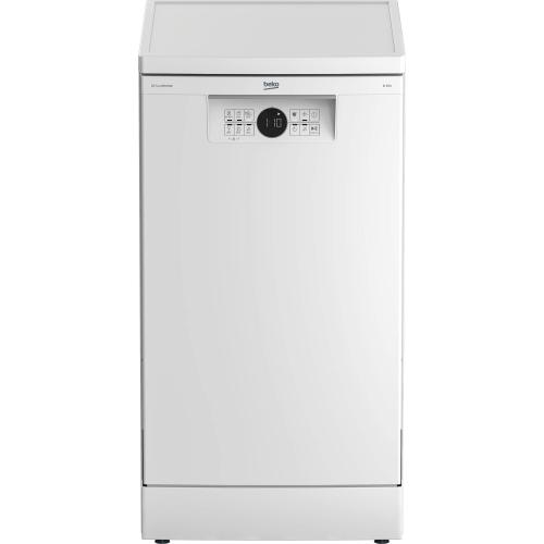 Masina de spalat vase Beko BDFS26020WQ, Independenta, 10 seturi, 6 programe, Motor ProSmart Inverter, Display LED, 45 cm, Alb
