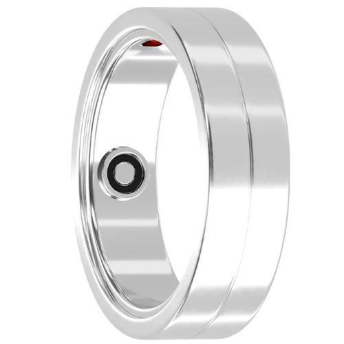 Smart ring Maxcom mRing MR100, Marimea 6, Bluetooth, GPS, Android/iOS, Monitorizare activitate, IP68 (Argintiu)