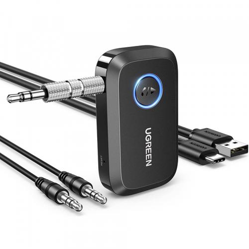 Receptor Bluetooth UGREEN CM596 (90748), Conectare duala, Reducere zgomot, Autonomie pana la 15 ore (Negru) 1 Receptor Bluetooth UGREEN CM596 (90748), Conectare duala, Reducere zgomot, Autonomie pana la 15 ore (Negru)