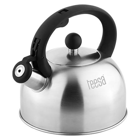 Ceainic cu fluier Teesa TSA0154, otel, 2L (Argintiu)