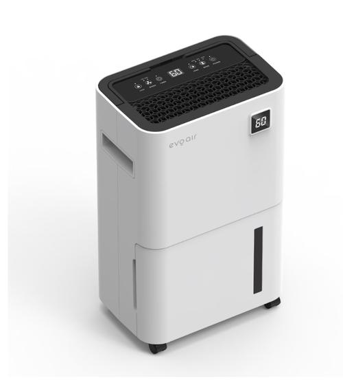 Dezumidificator Evoair OptiDry 20, 20l/24h, Senzor de Umiditate, Functie Memorie, Uscare Rufe, Rezervor 2l, Display digital (Alb)