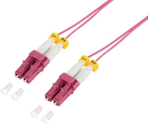 Patch Cord Fibra Optica LOGILINK FS4LC05 OM4 50/125, multimode, LC/UPC-LC/UPC, LSZH, 5 m, super-slim (Violet)