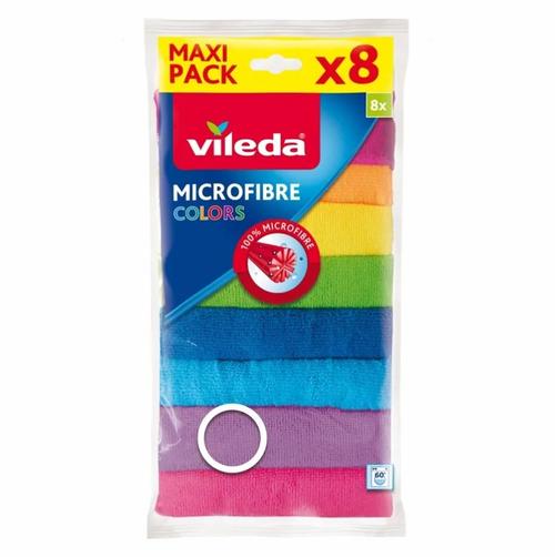 Lavete Microfibra Vileda 171216, 8 bucati (Multicolor)