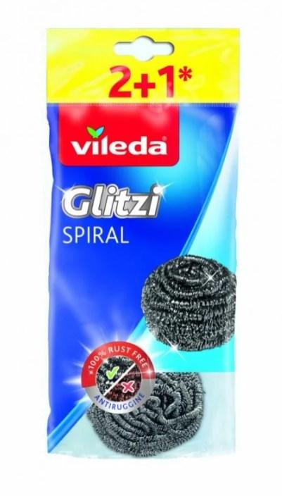 Bureti spiralati Vileda Glitzi Spiral 160561, 3 bucati