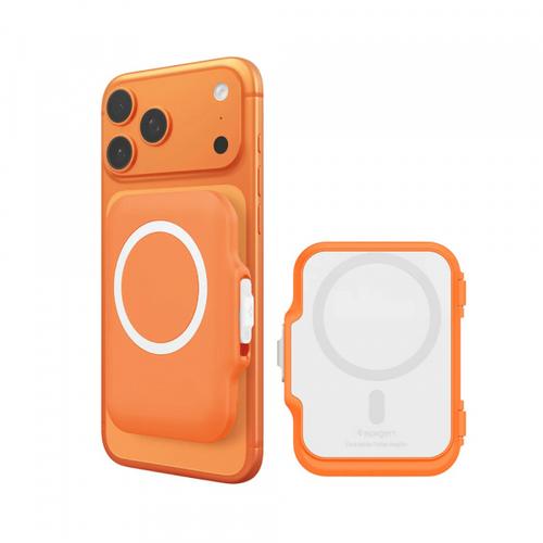 Portofel MagSafe, Spigen, TinTap MagFit+, Portocaliu