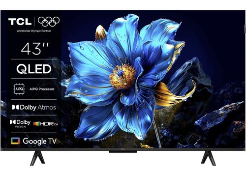 Televizor QLED TCL 109 cm (43inch) 43P7K, Ultra HD 4K, Smart TV, WiFi, CI+