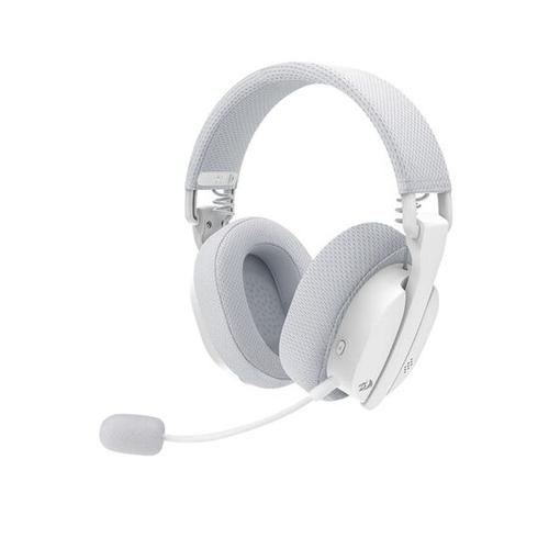 Casti gaming wireless Redragon Luce, Bluetooth (Alb)