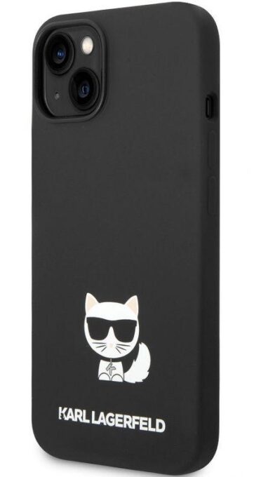 Protectie Spate Karl Lagerfeld Liquid Choupette pentru Apple iPhone 14 Plus (Negru)