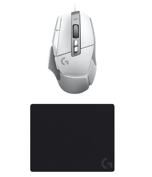 Kit Mouse Logitech G502 X, Wired, USB + Mouse Pad G240 (Alb)