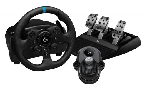 Volan cu pedale si schimbator Logitech G923 Bundle pentru PC/PS4/PS5, USB (Negru) 2 Volan cu pedale si schimbator Logitech G923 Bundle pentru PC/PS4/PS5, USB (Negru) - imagine 2