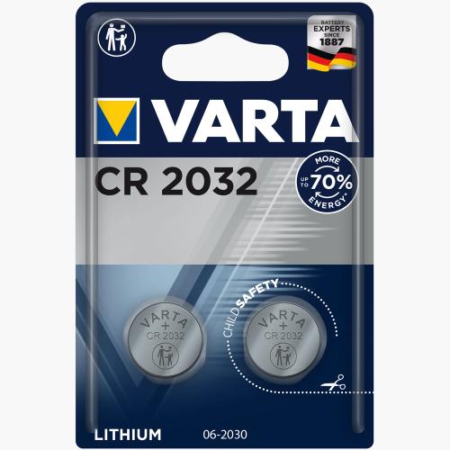 Baterii buton litiu CR2032 3V 230mAh, 2 buc Varta 1 Baterii buton litiu CR2032 3V 230mAh, 2 buc Varta