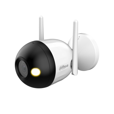 Camera supraveghere exterior IP WiFi Full Color Dahua F2C-LED-2.8MM, 2 MP, 2.8 mm, lumina calda 30 m, microfon, slot card
