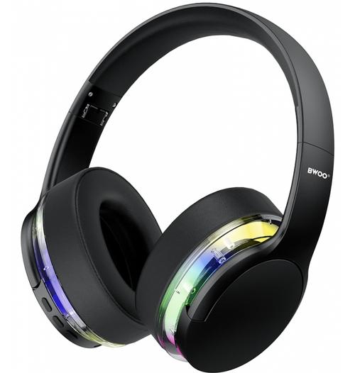 Casti Stereo Wireless BWOO BO-BW587, Bluetooth, A2DP, ANC, Negru