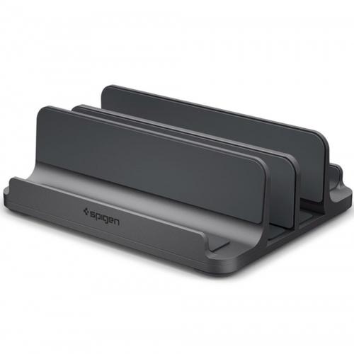 Suport Vertical Spigen LD208S4 Two pentru paptop cu grosime 14mm - 27mm, Gri