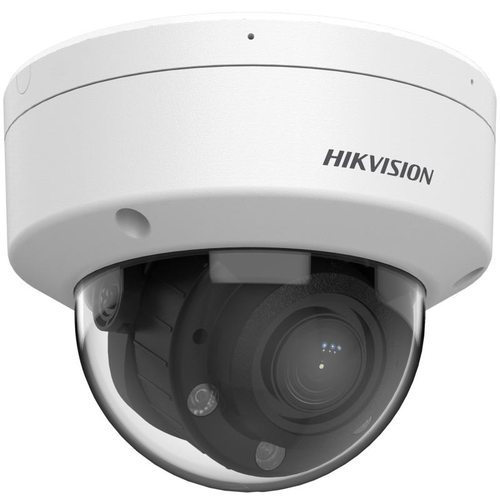 Camera supraveghere video exterior IP Dome Hikvision Dual Light DS-2CD1723G2-LIZU, 2 MP, 2.8 - 12 mm, IR/lumina alba 30 m, microfon, slot card, PoE