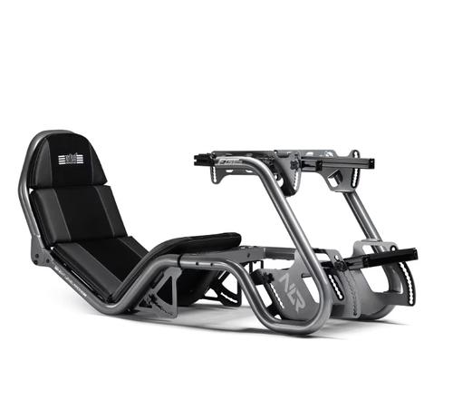 Cockpit Gaming Simulator Next Level Racing F-GT Pro Formula si GT Racing, Max 150 kg, Inaltime suportata 155-200 cm (Gri)