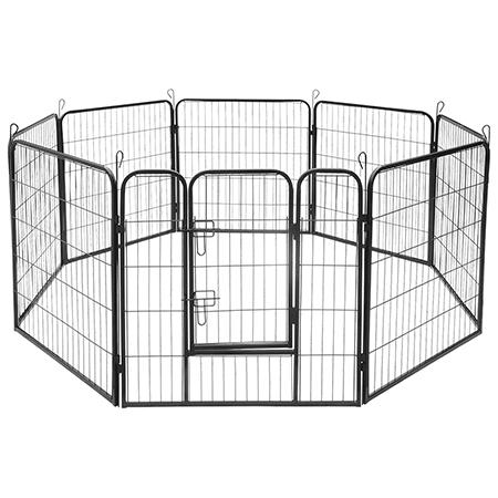 Tarc modular pentru caini Rebel RA-1207, 8 panouri, 80X80 CM