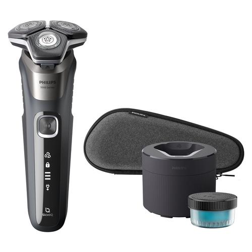 Aparat de ras electric Philips Shaver Seria 5000 S5887/50, Wet&Dry, Autonomie 60 minute, 9 W (Gri)