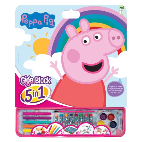Set pentru desen 5 in 1 As Art - Giga Block, Peppa Pig 1 Set pentru desen 5 in 1 As Art - Giga Block, Peppa Pig
