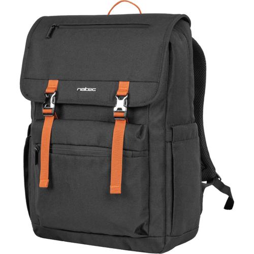 Rucsac laptop Natec NIALA GINGER 15.6inch, Polyester, Negru/Portocaliu 1 Rucsac laptop Natec NIALA GINGER 15.6inch, Polyester, Negru/Portocaliu