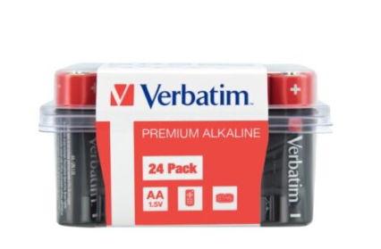 Baterii Alkaline Verbatim 49505, AA, 24 buc 1 Baterii Alkaline Verbatim 49505, AA, 24 buc