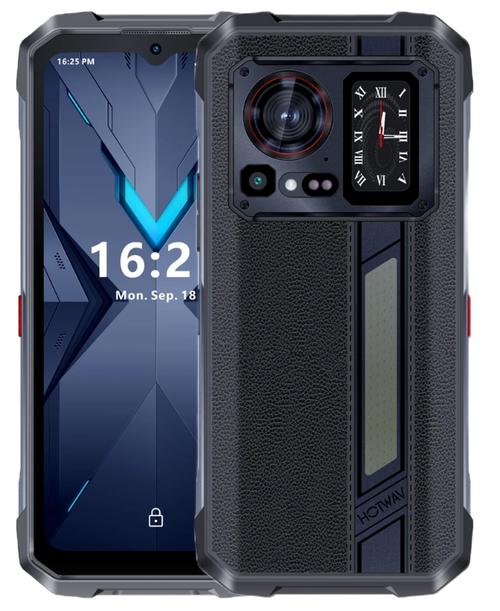 Telefon Mobil Hotwav Hyper 7 Pro, Procesor MediaTek Dimensity 7050, Ecran IPS LCD 6.6inch, 8GB RAM, 256GB Flash, Camera 64 MP, Wi-Fi, 5G, Dual SIM, Android (Negru)
