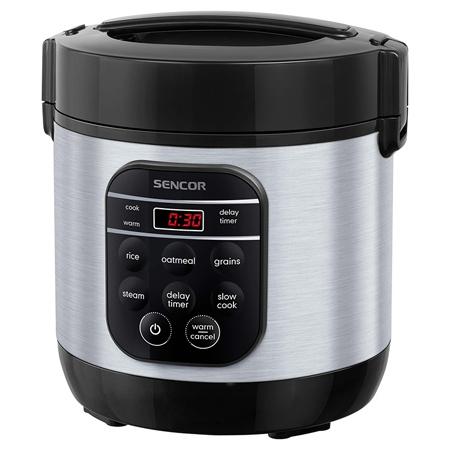 Aparat multifunctional de gatit orez Sencor SRM0650SS, 350 W, 5 moduri de gatit, 0.6 L (Negru/Inox) 1 Aparat multifunctional de gatit orez Sencor SRM0650SS, 350 W, 5 moduri de gatit, 0.6 L (Negru/Inox)