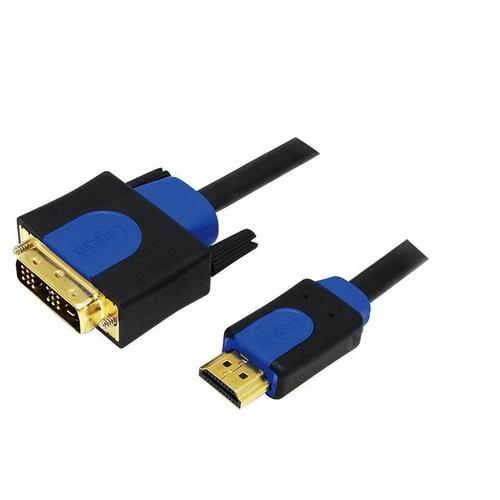 Cablu HDMI-DVI High Quality, 3m, LogiLink 1 Cablu HDMI-DVI High Quality, 3m, LogiLink
