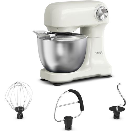 Robot de bucatarie Tefal Bake Easy QB140AF0, 500W, 12 trepte de viteza, bol 3.5L, functie Pulse, design compact, tel pentru oua, accesoriu mixat, carlig aluat, functie oprire automata (Bej) 1 Robot de bucatarie Tefal Bake Easy QB140AF0, 500W, 12 trepte de viteza, bol 3.5L, functie Pulse, design compact, tel pentru oua, accesoriu mixat, carlig aluat, functie oprire automata (Bej)