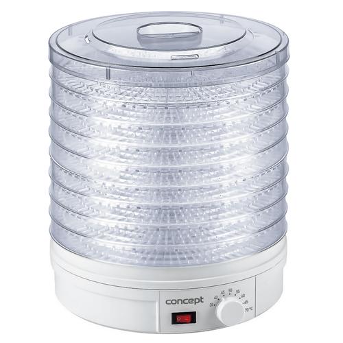 Deshidrator de alimente Concept SO1020, 245 W, 9 tavi, tava 32cm, ventilator, 35-70 °C, Alb 1 Deshidrator de alimente Concept SO1020, 245 W, 9 tavi, tava 32cm, ventilator, 35-70 °C, Alb