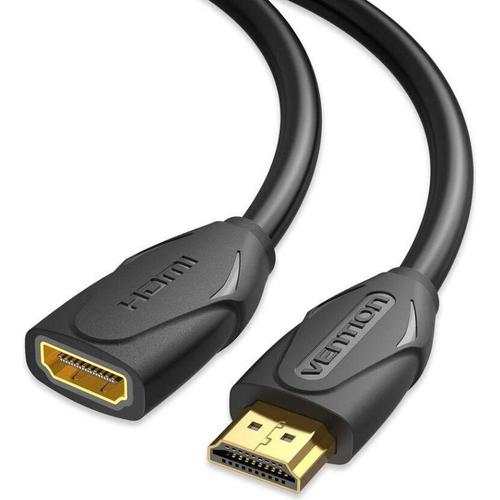 Cablu de extensie HDMI Vention 0,5m, 4K @ 60Hz, Negru 1 Cablu de extensie HDMI Vention 0,5m, 4K @ 60Hz, Negru