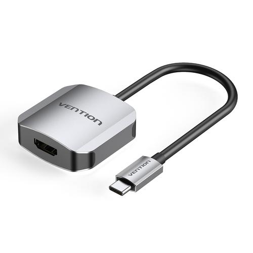 Adaptor USB-C HDMI, VENTION, 4K/30Hz, HDMI 2.0, 0.15M, Aliaj de aluminiu, Gri 1 Adaptor USB-C HDMI, VENTION, 4K/30Hz, HDMI 2.0, 0.15M, Aliaj de aluminiu, Gri