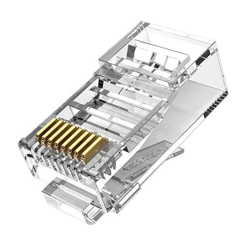 Conectori modular Vention, IDBR0-50, RJ45, Cat.5E, UTP, Transparent, 50 buc 1 Conectori modular Vention, IDBR0-50, RJ45, Cat.5E, UTP, Transparent, 50 buc
