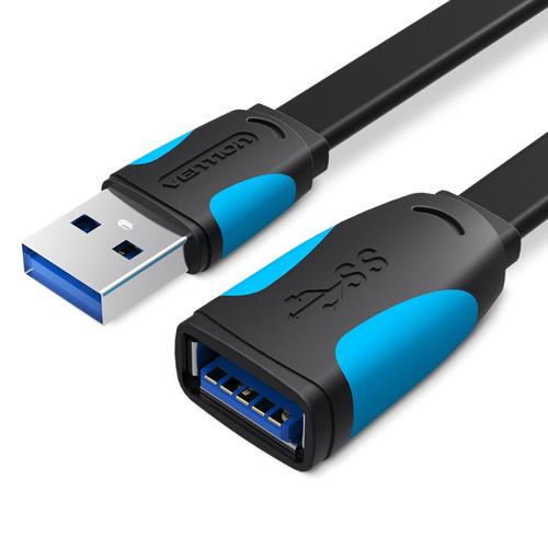 Cablul de extensie plat USB 3.0 Mama USB 3.0 Tata, 0,5 m Vention 1 Cablul de extensie plat USB 3.0 Mama USB 3.0 Tata, 0,5 m Vention