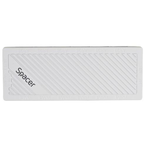 Fan HUB SPACER pentru maxim 6 ventilatoare ARGB, telecomanda pentru setat iluminarea RGB, alimentare 4-pin/ culori 3-pin, magnetic, Alb 1 Fan HUB SPACER pentru maxim 6 ventilatoare ARGB, telecomanda pentru setat iluminarea RGB, alimentare 4-pin/ culori 3-pin, magnetic, Alb