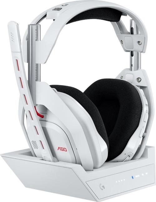 Casti Gaming Wireless Logitech ASTRO A50 Gen 5 + Statie cu PLAYSYNC Audio, LIGHTSPEED/USB, Autonomie 24 ore, Microfon, Multiplatforma (Alb) 1 Casti Gaming Wireless Logitech ASTRO A50 Gen 5 + Statie cu PLAYSYNC Audio, LIGHTSPEED/USB, Autonomie 24 ore, Microfon, Multiplatforma (Alb)