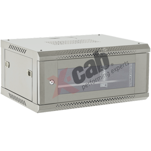 Cabinet metalic de perete 19inch Xcab, tip rack wallmount, 4U 600x450 mm, Gri 1 Cabinet metalic de perete 19inch Xcab, tip rack wallmount, 4U 600x450 mm, Gri