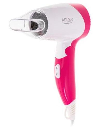 Uscator de par Adler AD 2259, 1200 W, 2 Nivele de temperatura, 2 Trepte de viteza (Alb/Roz) 1 Uscator de par Adler AD 2259, 1200 W, 2 Nivele de temperatura, 2 Trepte de viteza (Alb/Roz)