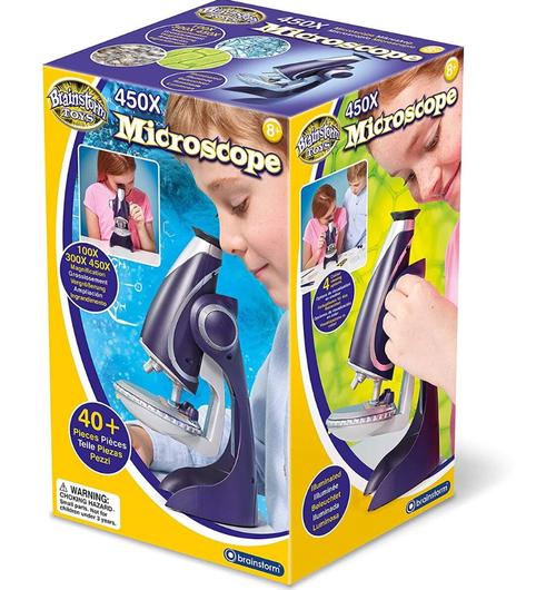 Microscop Brainstorm 450X E2070, 8 - 12 ani, 40 Piese (Multicolor) 1 Microscop Brainstorm 450X E2070, 8 - 12 ani, 40 Piese (Multicolor)