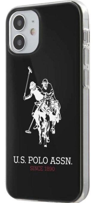 Protectie Spate US Polo Assn Shiny Big Logo USHCP12STPUHRBK pentru Apple Iphone 12 mini (Negru/Alb) 1 Protectie Spate US Polo Assn Shiny Big Logo USHCP12STPUHRBK pentru Apple Iphone 12 mini (Negru/Alb)