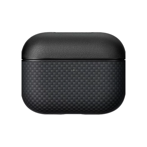Carcasa Pitaka pentru AirPods Pro 3, Fibra de Aramida (Negru) 1 Carcasa Pitaka pentru AirPods Pro 3, Fibra de Aramida (Negru)