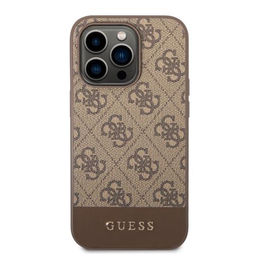 Protectie Spate Guess pentru iPhone 14 Pro (Maro)